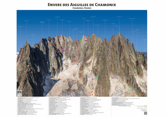 Envers des Aiguilles de Chamonix (été)