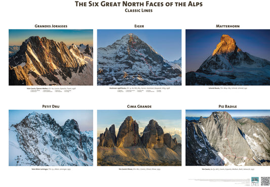 The Six Great North Faces of the Alps