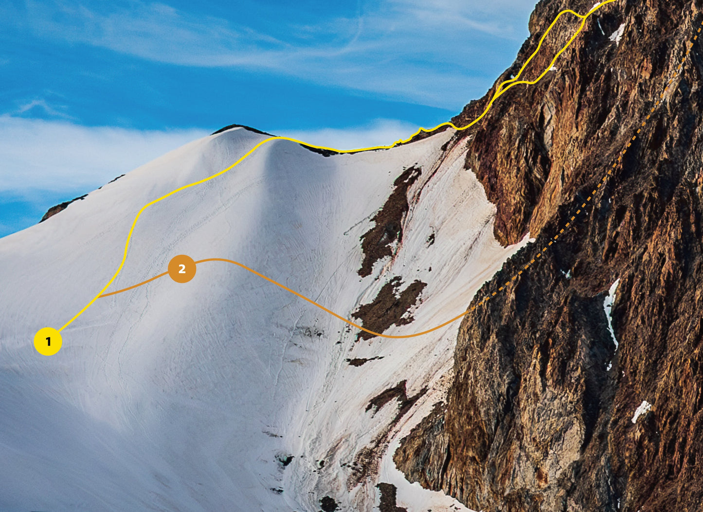 Aiguille des Glaciers - Face Ouest