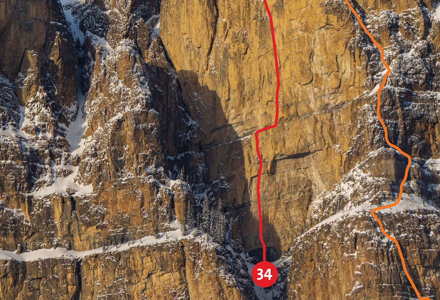 Castle Mountain - West Face