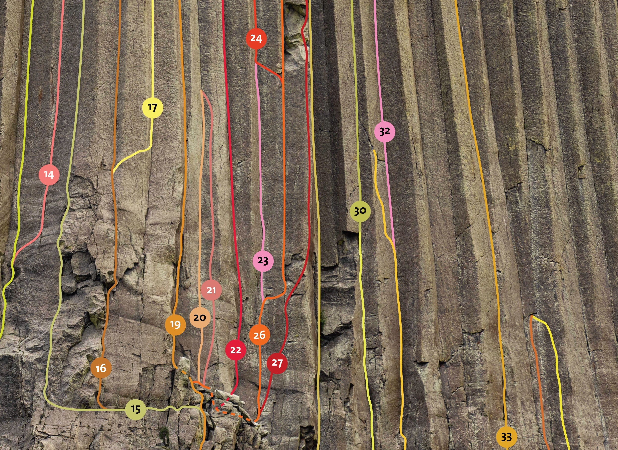 Devils Tower - West Face – Mont Blanc Lines