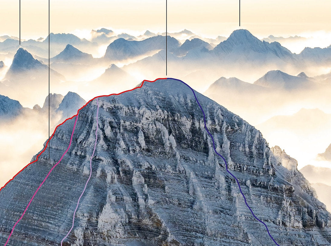 Mount Assiniboine - North and West Faces